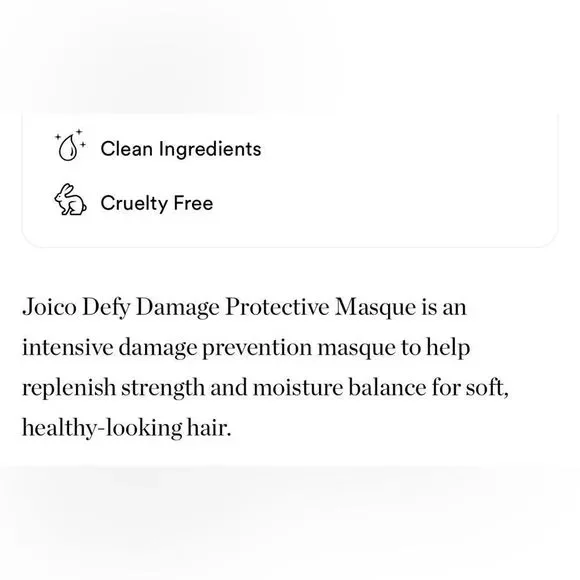 $6❤️‍🔥 Joico Defy Damage Protective Masque Travel Size NEW Mask Hair - Picture 4 of 7